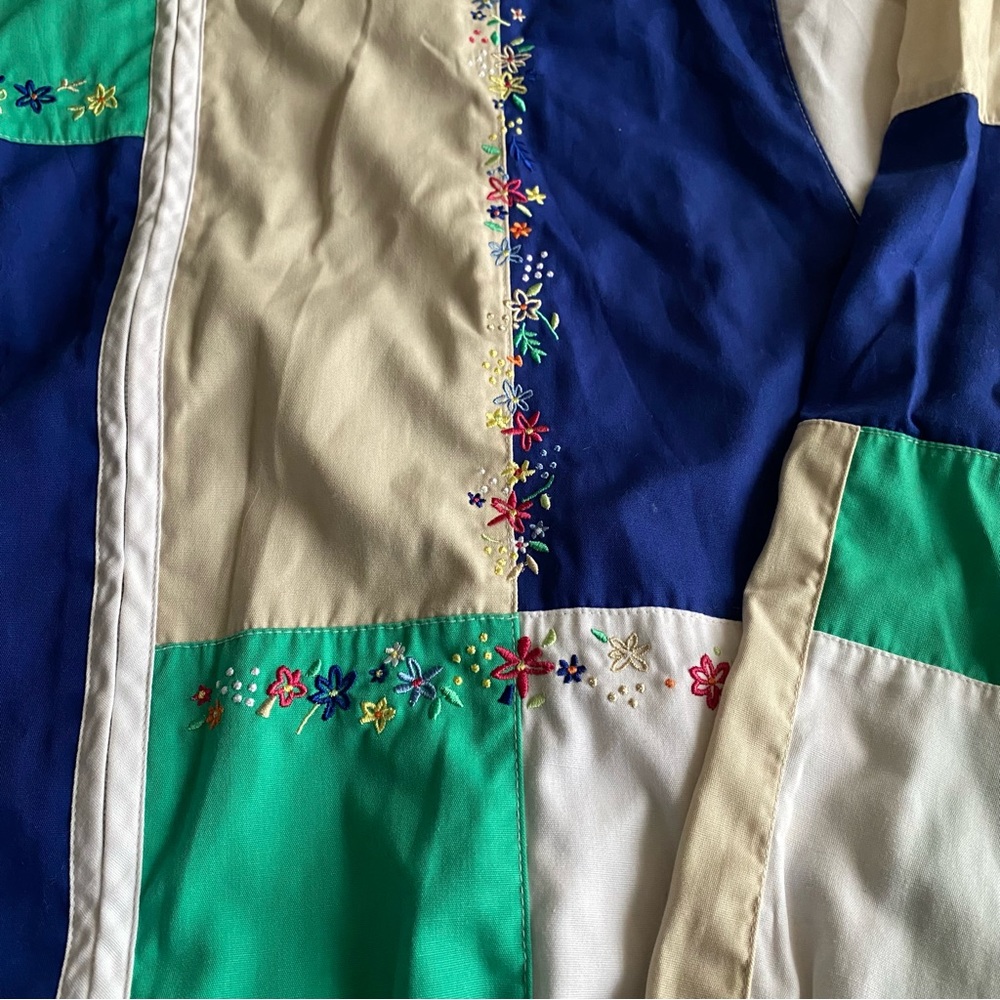 Vintage Tracksuit Patchwork Jacket With Embroider… - image 4